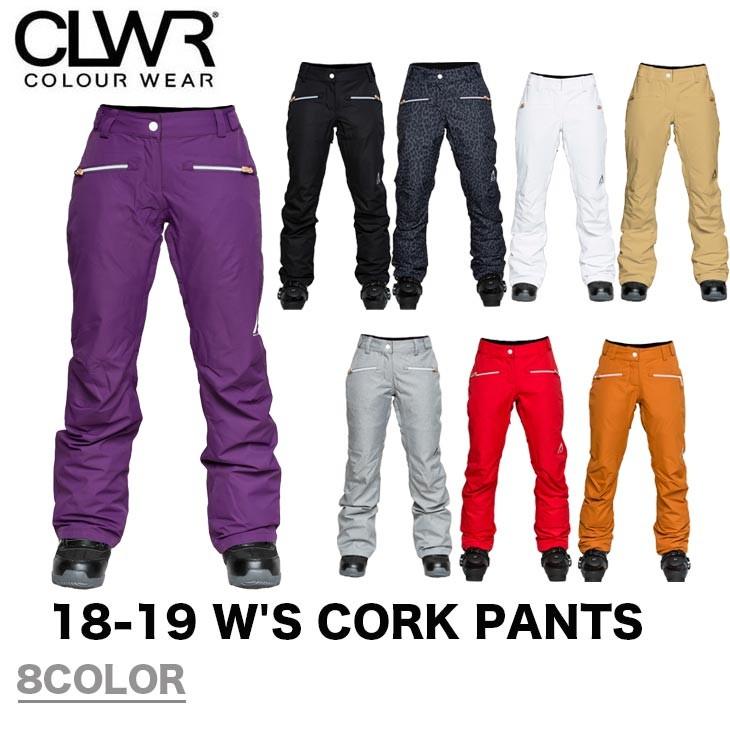 COLOUR WEAR カラー ウェア 18-19 W'S CORK PANTS スノーボード ウエア ウェアー CLWR｜sidecar