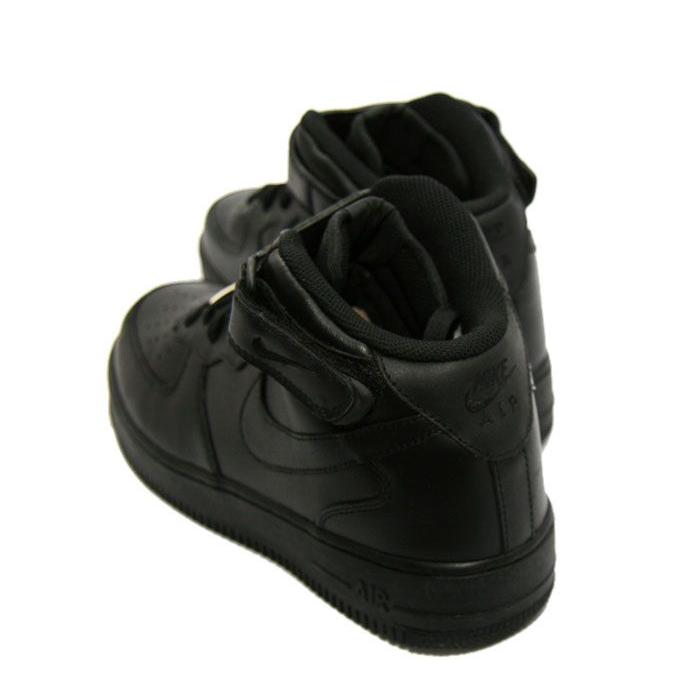 NIKE ナイキ AIR FORCE1: BLACK スニーカー エアフォースワン オールブラック |  | 02