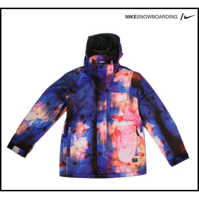 NIKE スノーボード ウェア ナイキ 12-13 BELLEVUE PRINT JACKET : DEEP ROYAL BLUE ☆国内正規品☆正規品・即納可能 | NIKE