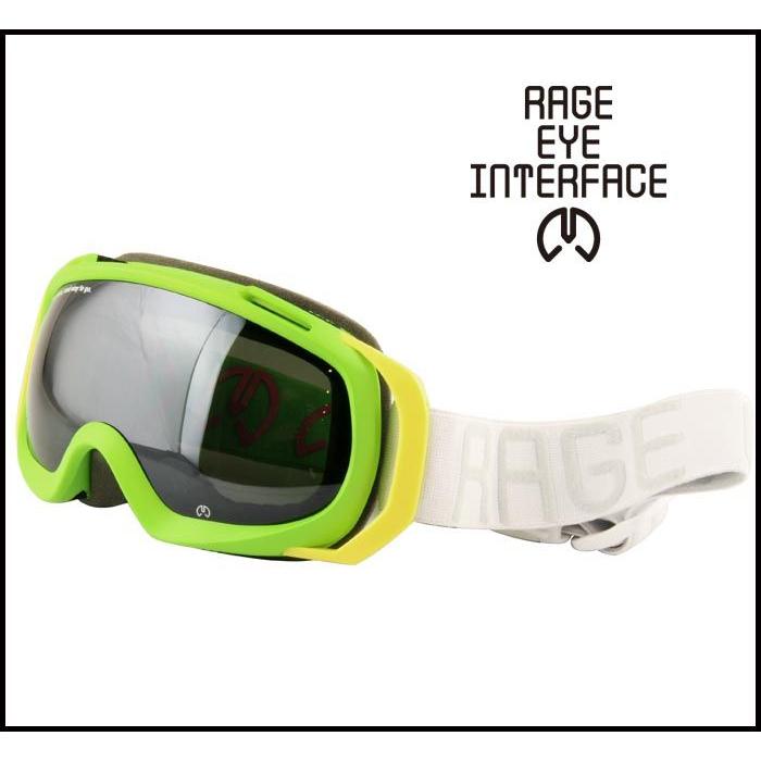 RAGE EYE INTERFACE ゴーグル レイジ CYCLONE MATTE LIME : POLARIZED GREEN MIRROR | 