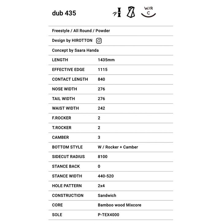 OUTFLOW アウトフロー 25-26 DUB 435 ダブ スノーボード 2025-2026 フリーラン レディース |  | 01