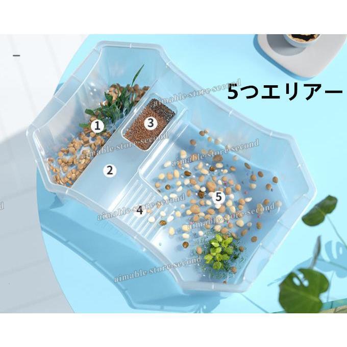 亀の水槽 蓋付き 両生類 カメの楽園 飼育ケース ボックス 日向ぼっこ台 観察 爬虫類 カメ生息地 大空間 亀の楽園 観察 可愛い 階段 エサ皿 飼育 ケージ YOKITOMO ハムスターケージ 厚手タイプ 脱出にくい 驚きの透明感 組立式 持ち運びやすい お掃除しやすい 通気穴いっぱい 2段まで積