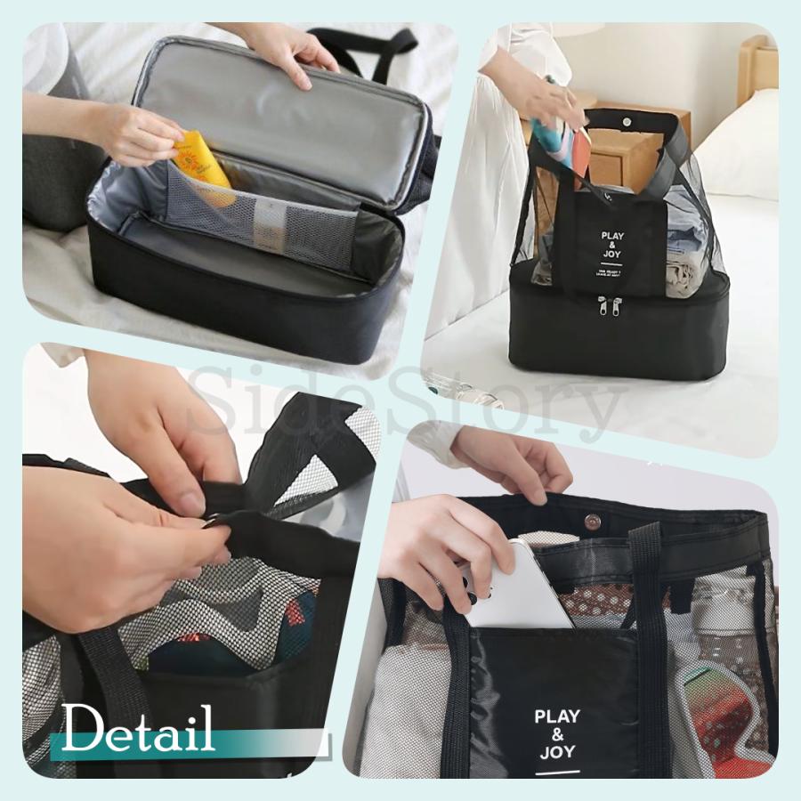 保冷バッグ メッシュバッグ トートバッグ レディース スポーツバッグ プールバッグ バック エコバッグ 海 |  | 07