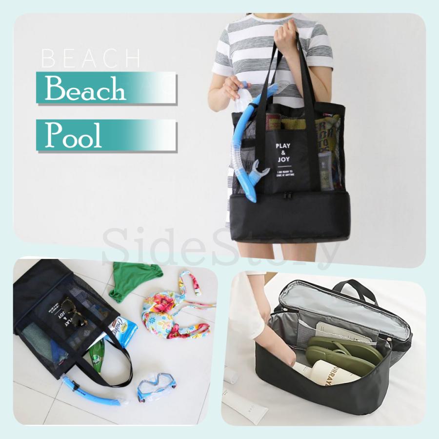 保冷バッグ メッシュバッグ トートバッグ レディース スポーツバッグ プールバッグ バック エコバッグ 海 |  | 10