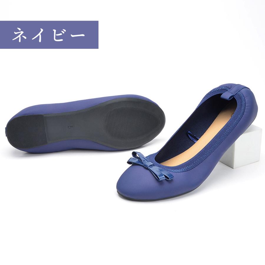 携帯スリッパ 折りたたみ パンプス ローヒール おしゃれ 学校 オフィス 黒 レディース 靴 入学式 卒業式 旅行 参観日 入園 卒園 行事 |  | 02