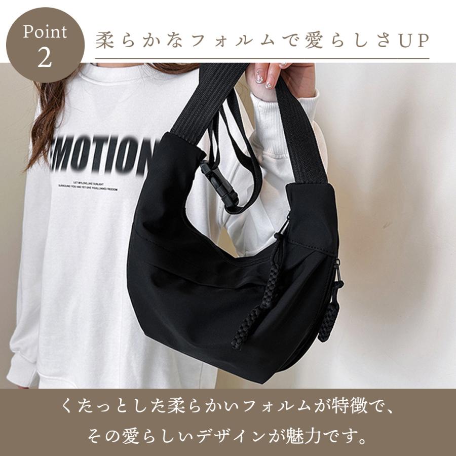 ショルダーバッグ レディース メンズ 超軽量 小さめ 斜め掛け ボディバッグ 大容量 男女兼用 バック 肩掛け 無地 |  | 05