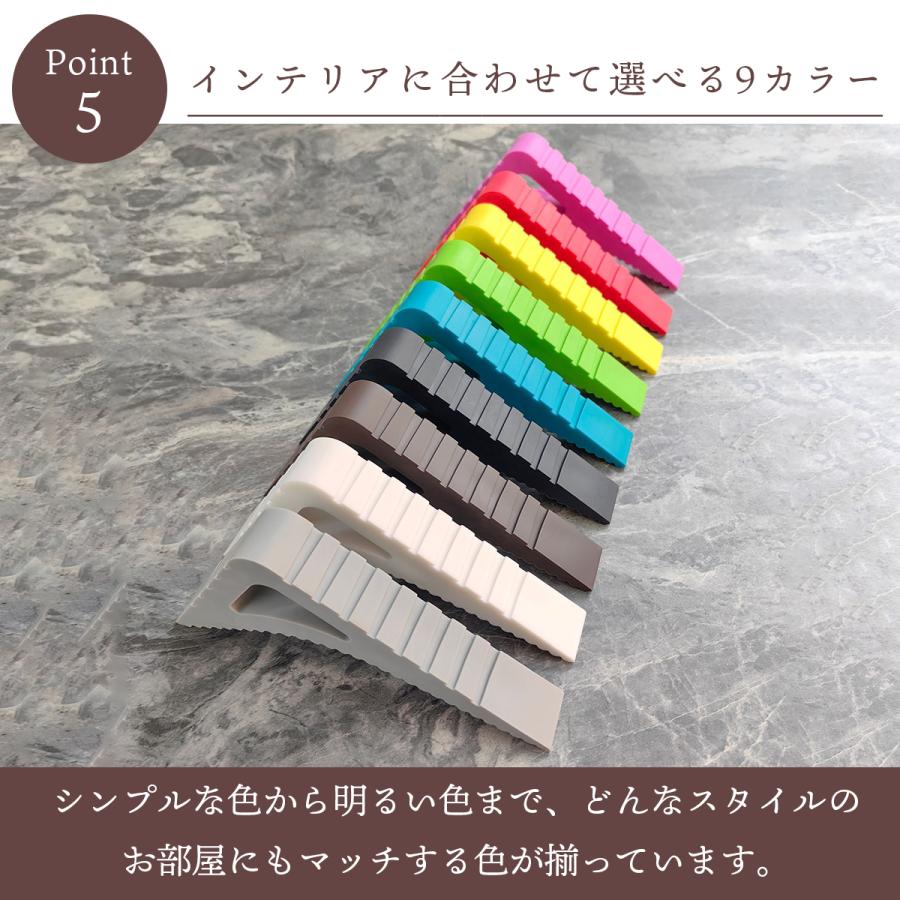 ドアストッパー 2個セット 室内 ゴム 玄関ドア 強力 ストッパー 滑り