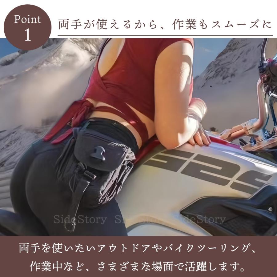 レッグバッグ レッグポーチ ボディバッグ ヒップバッグ ウエストポーチ 多機能 耐磨耗 迷彩 鞄 バイク 自転車 登山 ポーチ 釣り サバゲー |  | 04
