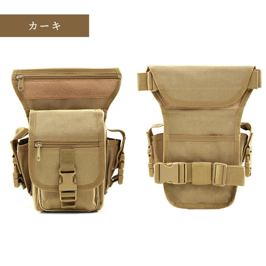 レッグバッグ レッグポーチ ボディバッグ ヒップバッグ ウエストポーチ 多機能 耐磨耗 迷彩 鞄 バイク 自転車 登山 ポーチ 釣り サバゲー |  | 03