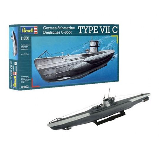 Revell レベル 1/350 05093 Uボート Type VIIC (ドイツ潜水艦) : しえ