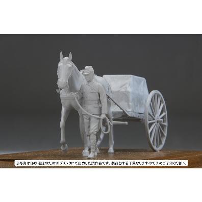 ファインモールド 1/35 FM60 帝国陸軍 軍馬輸送隊セット 三九式輜重車 甲｜sieikan｜04