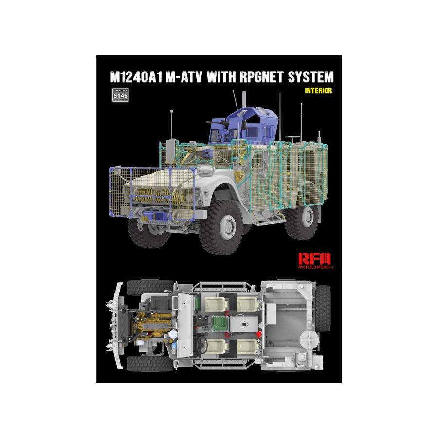ライフィールドモデル RFM5145 1/35 M1240A1 M-ATV w/RPGNet システム