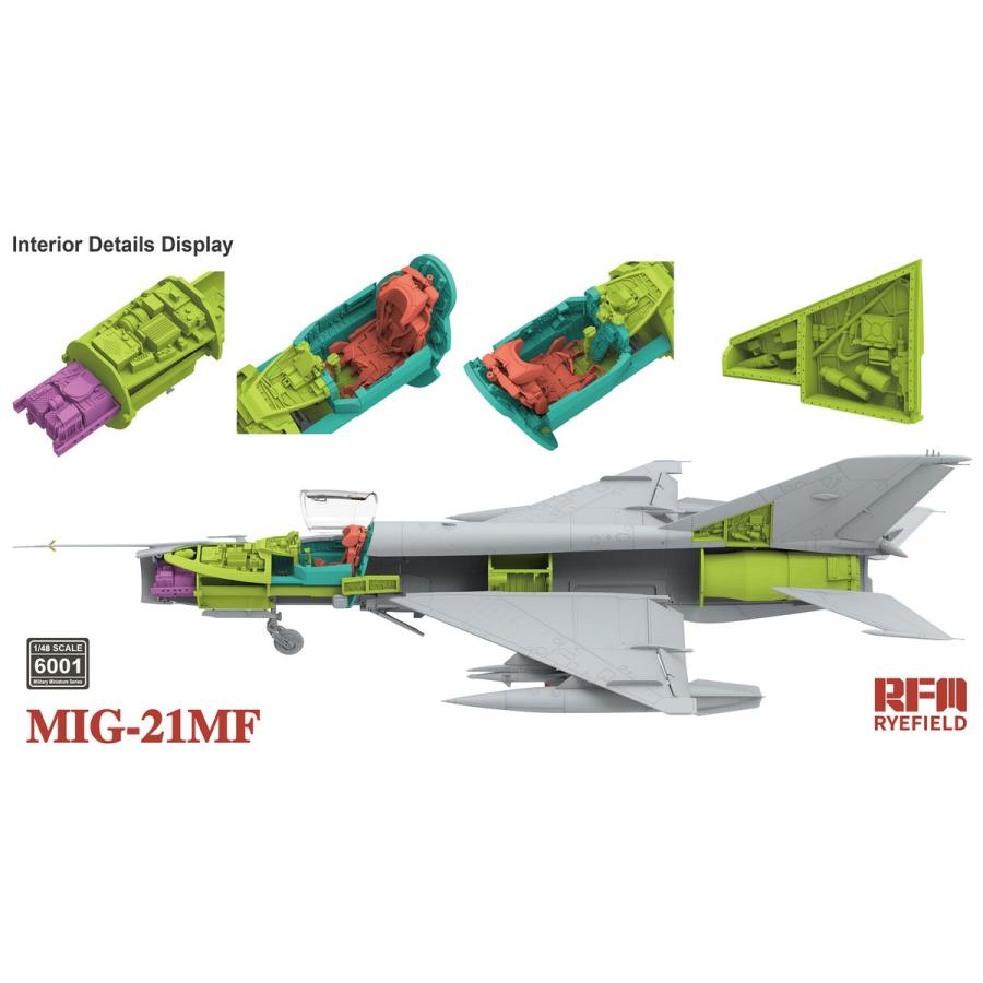 【7月予約】ライフィールドモデル RFM6001 1/48 MiG-21MF フィッシュベッドJ_4