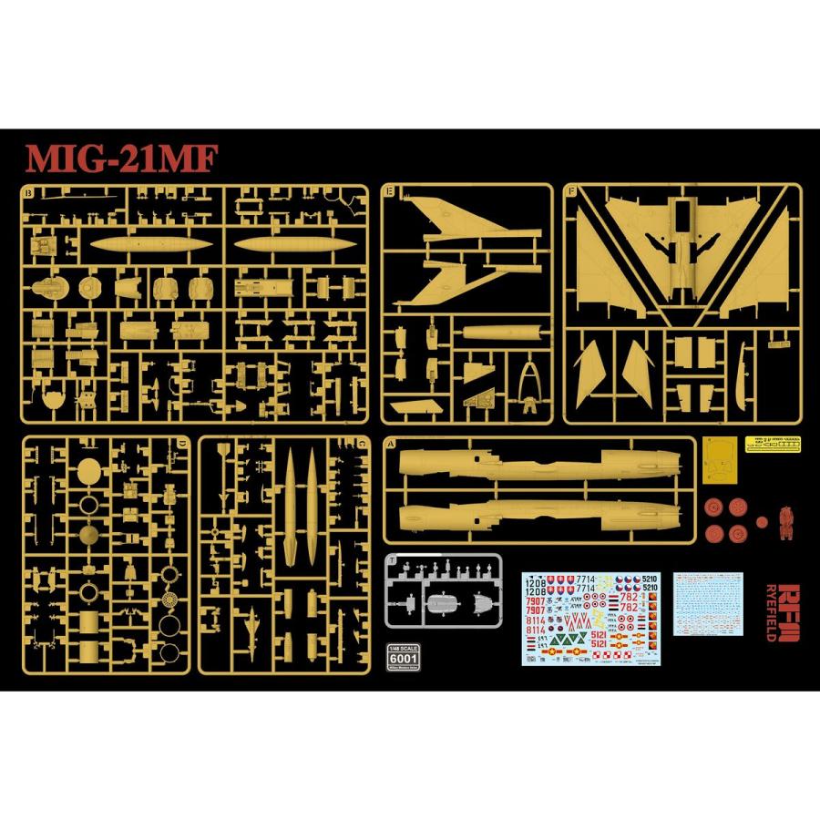 【7月予約】ライフィールドモデル RFM6001 1/48 MiG-21MF フィッシュベッドJ_6