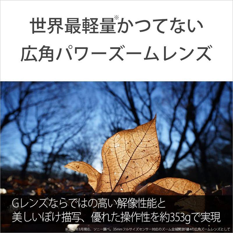 新入荷 ソニー / 広角ズームレンズ / フルサイズ / FE PZ 16-35mm F4 G / Gレンズ / デジタル一眼カメラαEマウント用 【HOV2755401704】(99693円)
