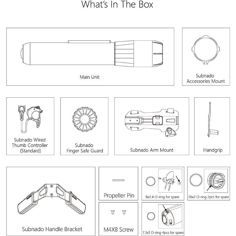 【新品未開封】 WAYDOO subnado (ウェイドゥ サブナード) 標準パッケージ 水中スクーター 【CEG1009038124】(36508円)