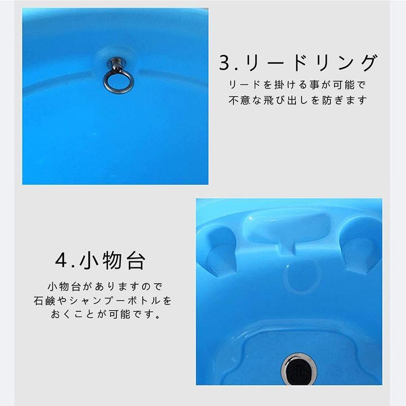 ほぼ未使用 家庭用 ドッグバス ペットバス 浴槽 バスタブ プラスチック製 小型犬 中型犬 ホワイト 【2232196228】(13492円)