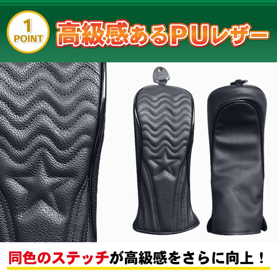 ゴルフ ヘッドカバー セット ドライバー ウッド 用 FW ゴルフ ヘッドカバー セット ドライバー ウッド 用 FW