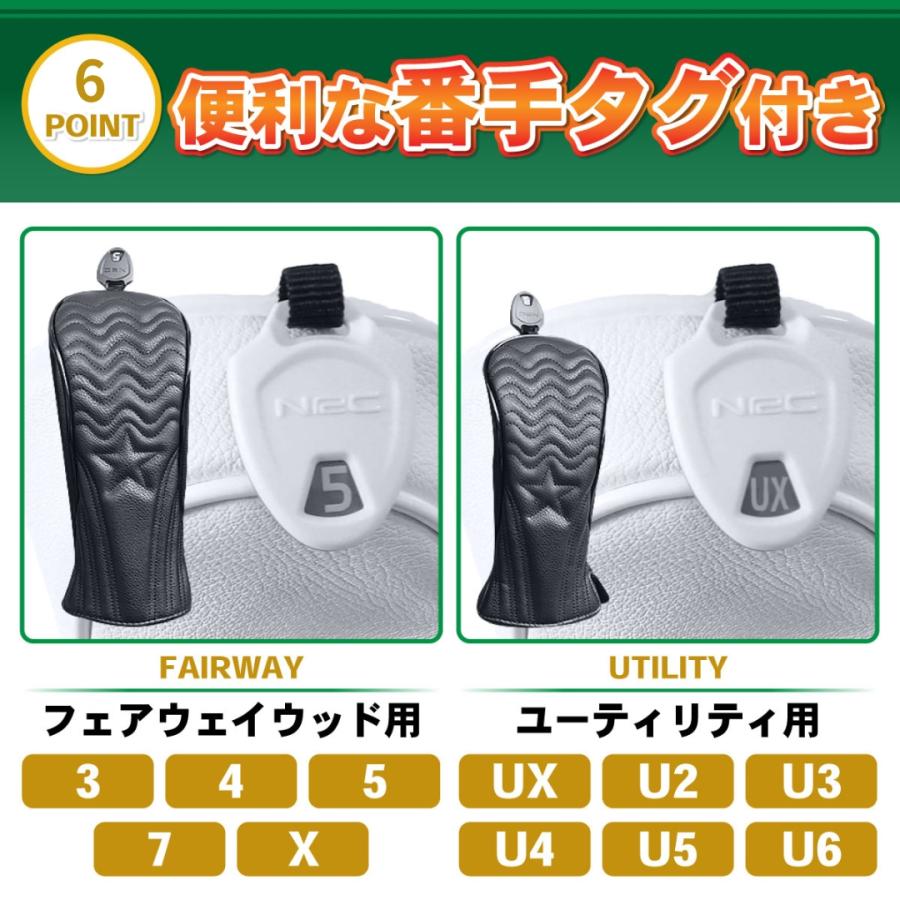 ゴルフ ヘッドカバー セット ドライバー ウッド 用 FW ゴルフ ヘッドカバー セット ドライバー ウッド 用 FW