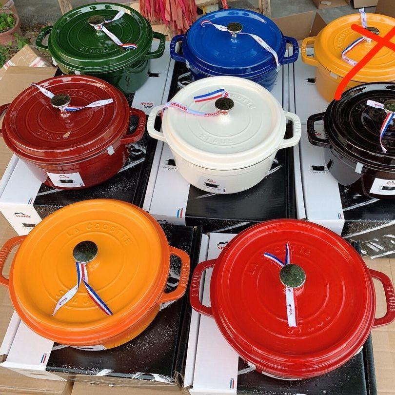 時間限定セール】送料無料 大人気 ストウブ鍋 staub 両手鍋 20cm 22cm