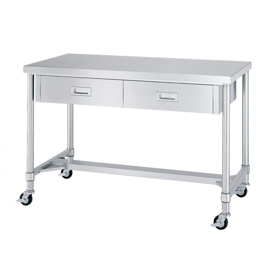 シンコーsus304作業台 キャスター付 間口1500 奥行900 片面引出 ｈ枠 Wdhnc その他キッチン 台所用品 お支払について メーカー直送品のため代引き決済できません Ilgaimportadora Com