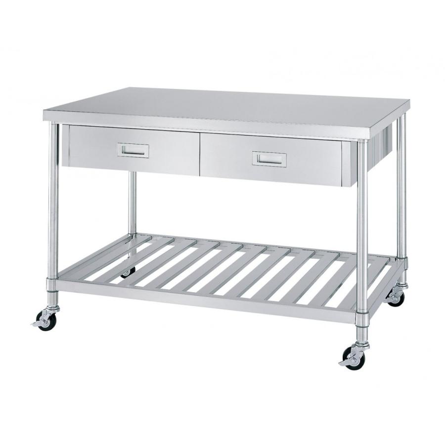 新作人気 間口900 奥行900 両面引出 スノコ棚 Wdwsnc 9090 シンコーsus304作業台 キャスター付 キッチン 台所用品 Www Decengineering Net
