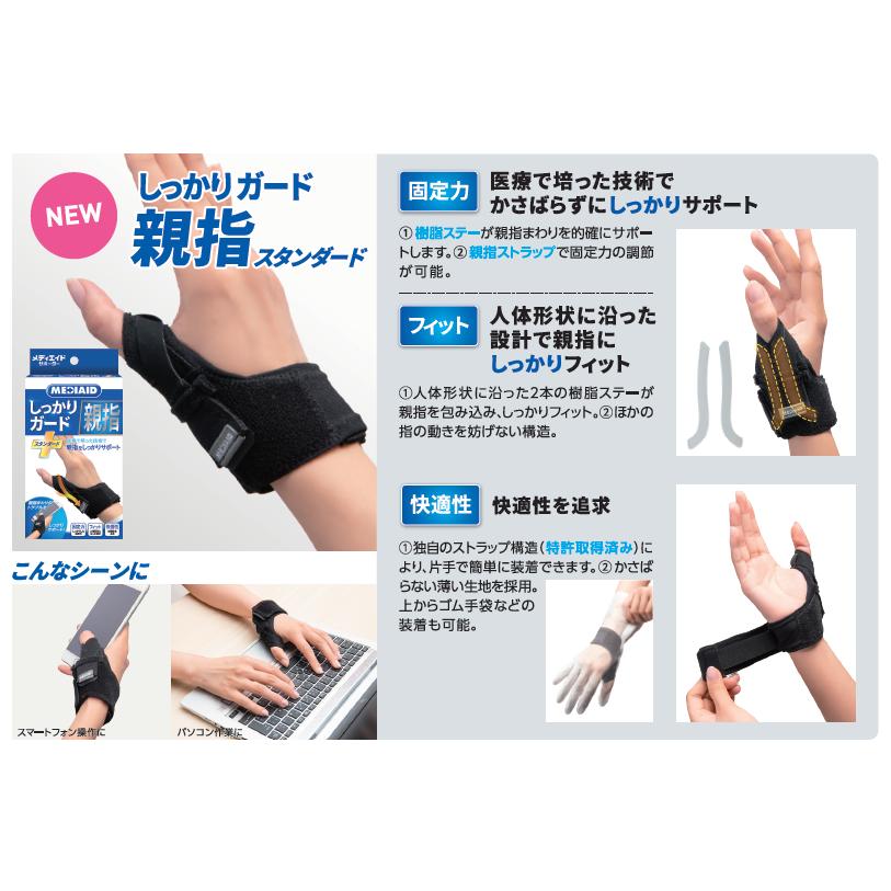 MEDIAID 親指サポーター 医療メーカー公式 メディエイド しっかり