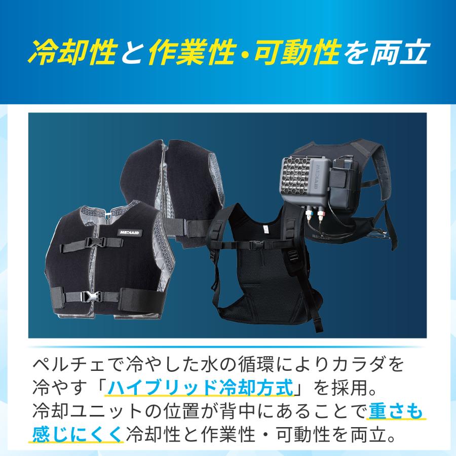 MEDIAID 冷却ベスト 水冷服 ペルチェ 冷感 クール 医療メーカー メディ