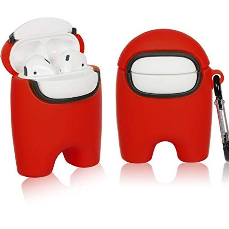RouHeFeng ケース for AirPods 2/1 Case Tangdou Among, キャラクター設計 おかしい かわいい k  【30％OFF】