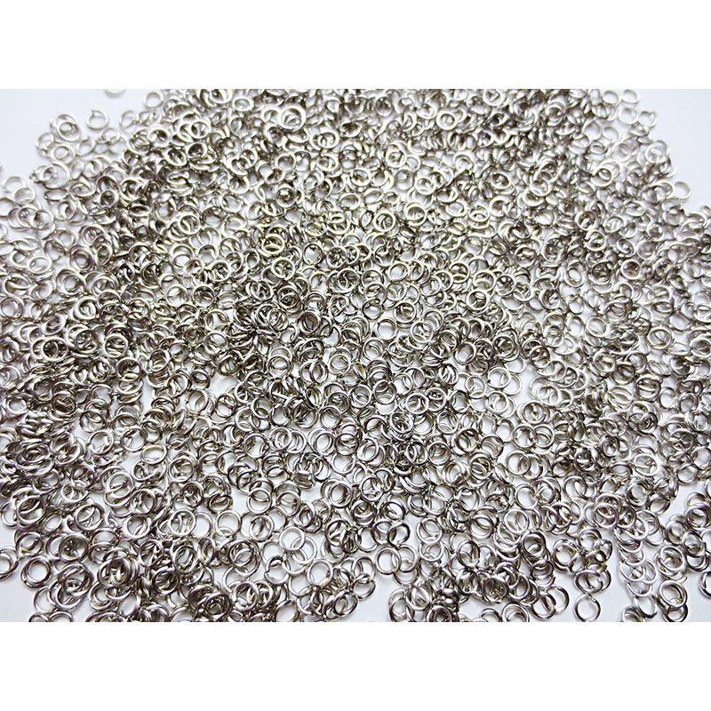 456円 上品な 00個セット 丸環 まるかん 金属パーツ シルバー 3mm 丸カン 基礎金具 副資材 手芸材料のヒューイ H1123