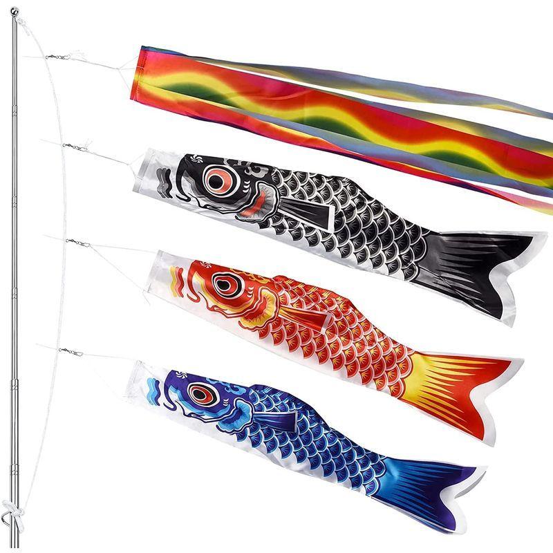 激安ブランド 鯉のぼり 豪華 吹き流し 3色セット ポール 2m付き 組み立て説明書あり ベランダ 鯉のぼり 庭園 ベランダ 室内用 端午の節句 飾り 初 オブジェ 置き物 Www Cognitiva La