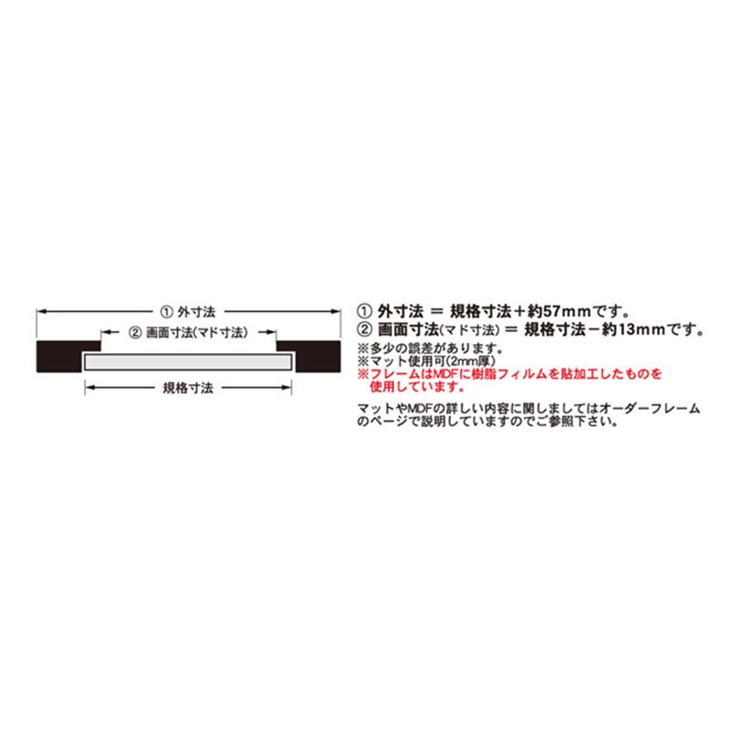 ポスターフレーム ポスター額縁 アルテ A1 ニューアートフレーム NA-A1-TW スルーホワイト 店舗 看板 ポスターパネル トンボ式 木 安い｜signcity-yshop｜07