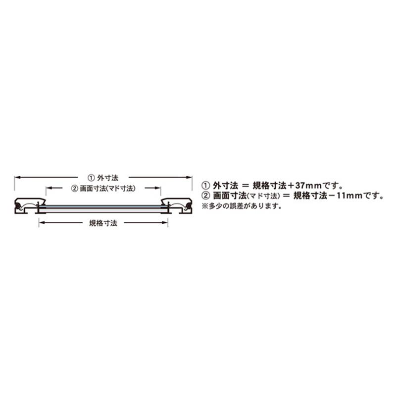 ポスターフレーム ポスター額縁 アルテ A3 オープンパネルライトC OPLC-A3-BK2 ブラック×ブラック 店舗 看板 ポスターパネル 軽量｜signcity-yshop｜09