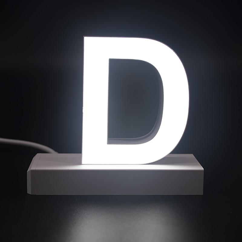 光る文字 光る看板 LED 看板 abcMIX マグネット連結 HA75 アルファベット 文字 【D】インテリア カウンターサイン 受付サイン 社名看板｜signcity-yshop｜07