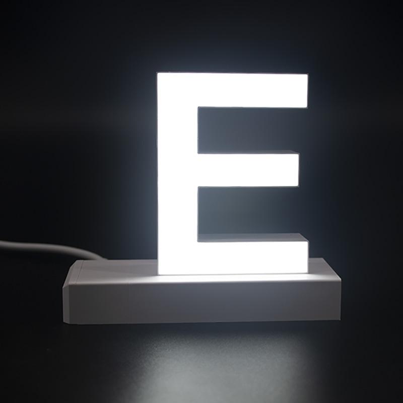 光る文字 光る看板 LED 看板 abcMIX マグネット連結 HA75 アルファベット 文字 【E】インテリア カウンターサイン 受付サイン 社名看板｜signcity-yshop｜07