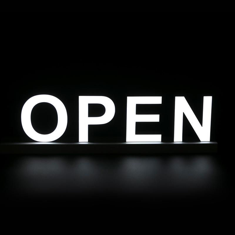 オープン OPEN 光る LED 看板 abcMIX マグネット連結タイプ 文字セット