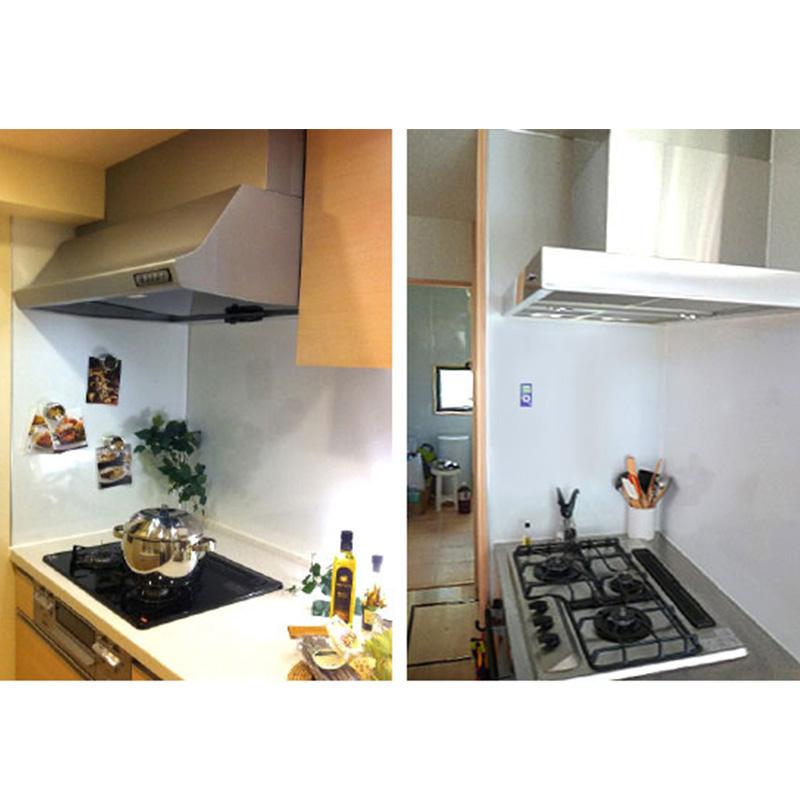 ホーロー キッチンパネル JFE 3X6 (890X1800mm) ピュアホワイト W-970-SM 2枚 内装 キッチン 厨房 オフィス - 2