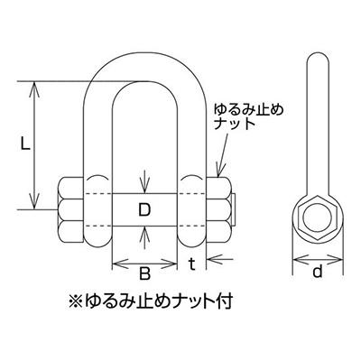 トラスコ TRUSCO オレンジブック 荷役用品 SBUシャックル ステンレス製 呼び25mm 1個入り TSBU-25 208-2444｜signcity-yshop｜02