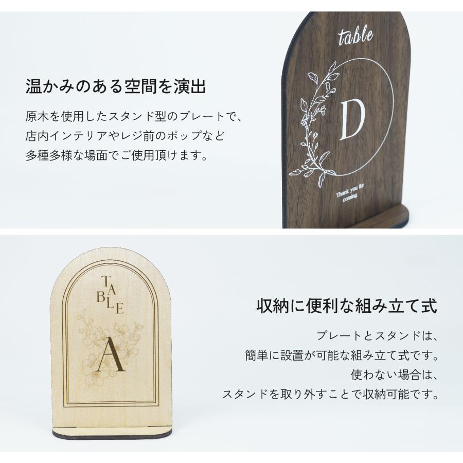 アルファベットのサインプレート(値段は購入枚数決定後に決まります！！) WN006 木製 卓上サインプレート アルファベットタイプ 100x148