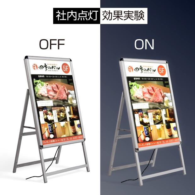 サインキングダム 【期間限定セール】LEDパネルスタンド看板 B1サイズ 