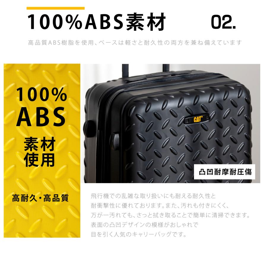 スーツケース　キャリーケース　キャタピラー　ブラックcaterpillar スーツケース 機内持ち込み Sサイズ cat キャタピラー キャリーケース