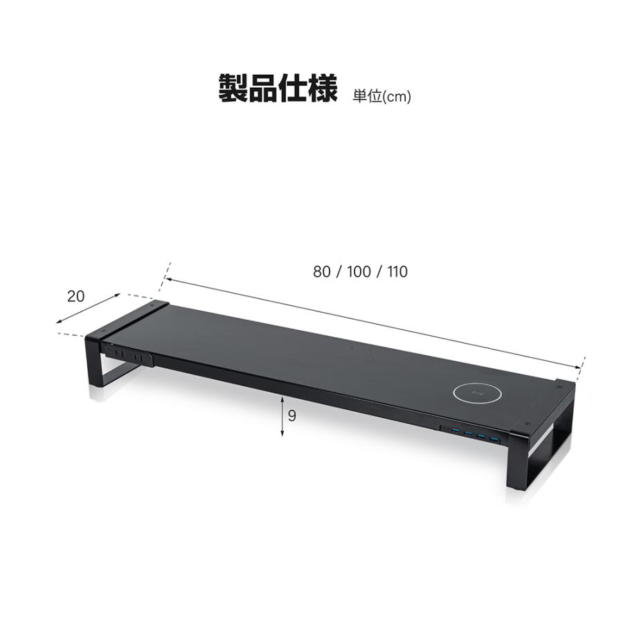 ワイヤレス充電機能付きモニター台 グレー Amazon.co.jp: VAYDEER モニター台 USB 3.0 ディスプレイ