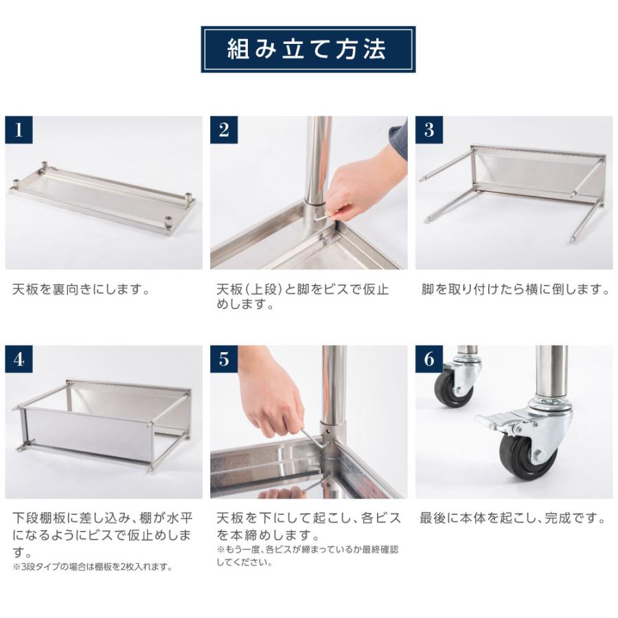 日本製 ステンレス 作業台 業務用 キャスター付き 調理台 W1000mm×H800