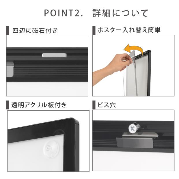 サインキングダム 【赤字覚悟】LEDポスターパネル W457*H632mm 薄型