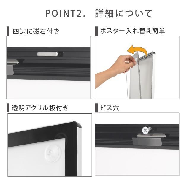 サインキングダム LEDポスターフレーム A1サイズ 屋内仕様 片面 W630