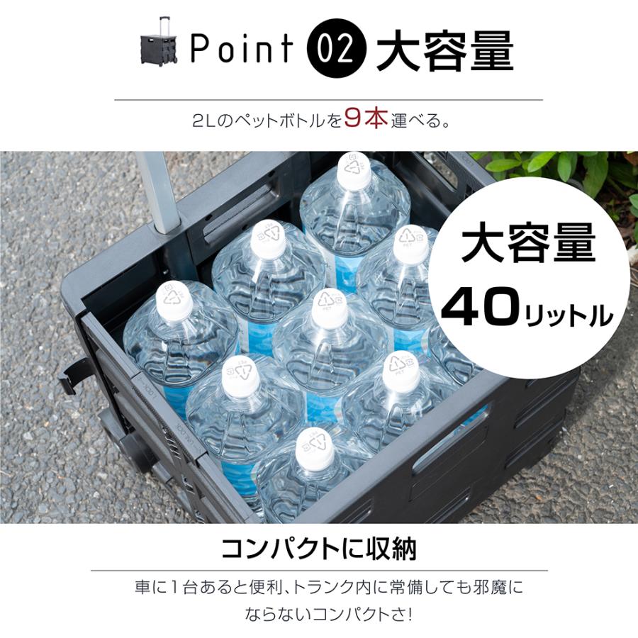 キャリーカート 折りたたみ ふた付き 軽量 耐荷重25kg 買い物 カート
