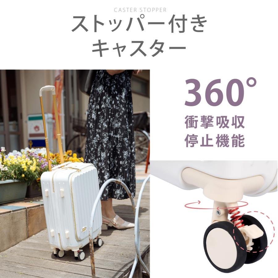 前開き スーツケース キャリーケース Mサイズ 61L キャリーバッグ 6