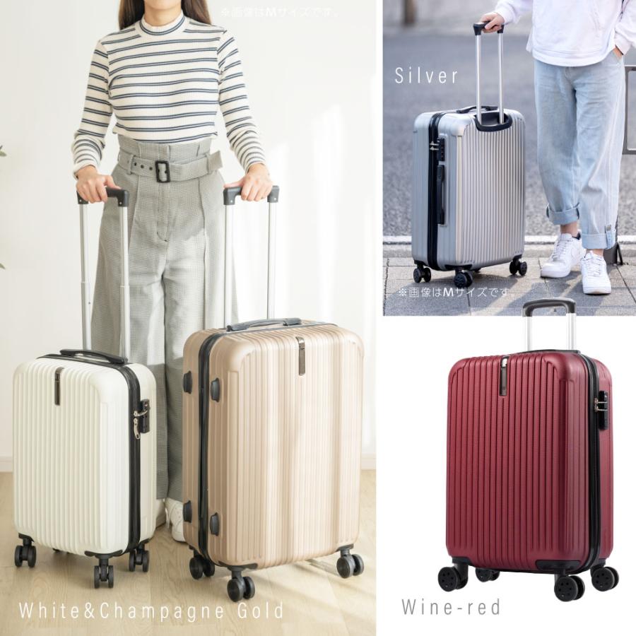 2個Мサイズ新品未使用スーツケースキャリーケース　ネイビーシャンパンゴールド 51KtVZTlEyL._AC_UL210_SR210,