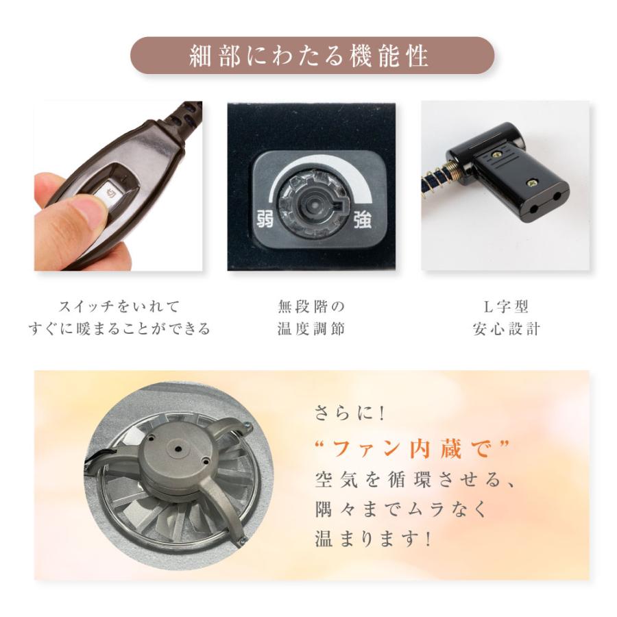 こたつ こたつテーブル 長方形 日本製 速暖2秒！75x60cm ヒーター