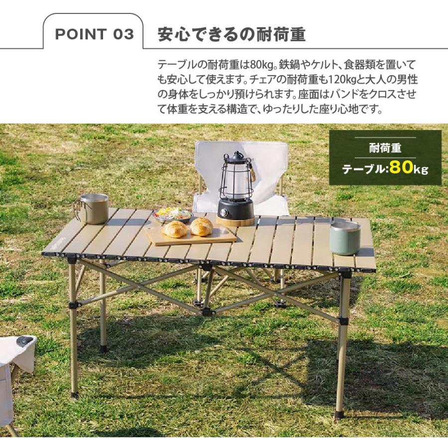 South Light アウトドア テーブルイスセット 5点セット テーブル1台＋